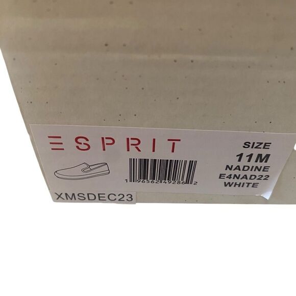 Esprit Nadine White Espadrille Slip-Ons in Ladies size 11M - Picture 7 of 7